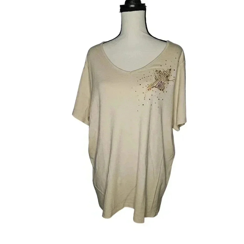Quacker Factory Blouse 2X